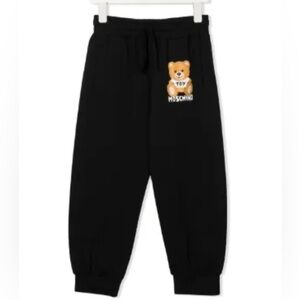 Moschino Black Sweatpants with Teddy Bear size 8